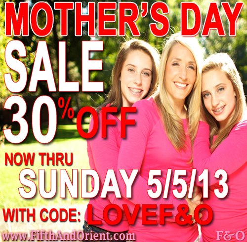 Mother's Day SALE! 30% OFF on EVERYTHING