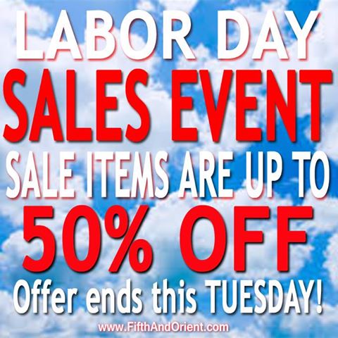 Labor Day Sale! Sales Up to 50% OFF
